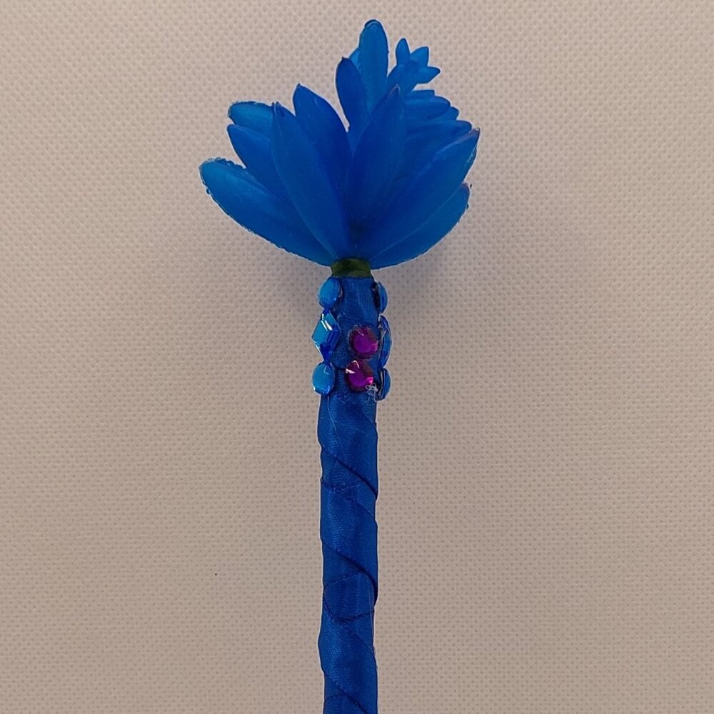 Blue Succulent Cactus Flower Writing Pen